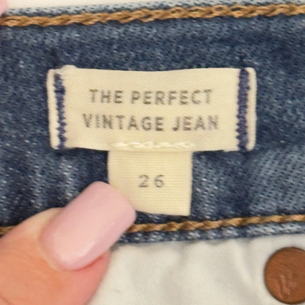 542‎ | Madewell The Perfect Vintage Womens 26 High Rise Tapered Denim